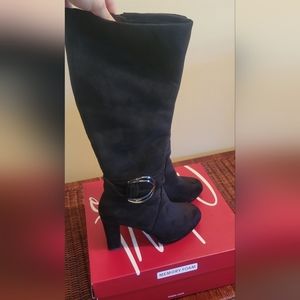 Suede KNEE HIGH BOOTS